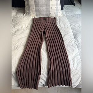 Wild Fable Brown Ribbed Knit Pants